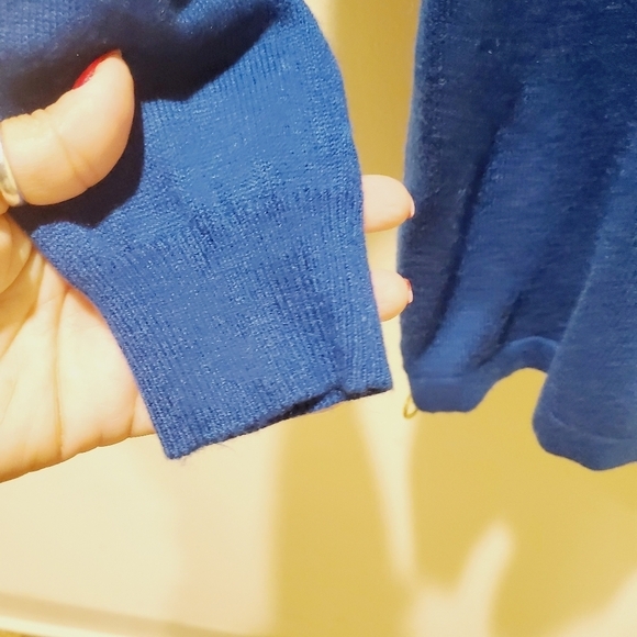 Joan Vass New York women's blue sweater size S - Picture 4 of 8